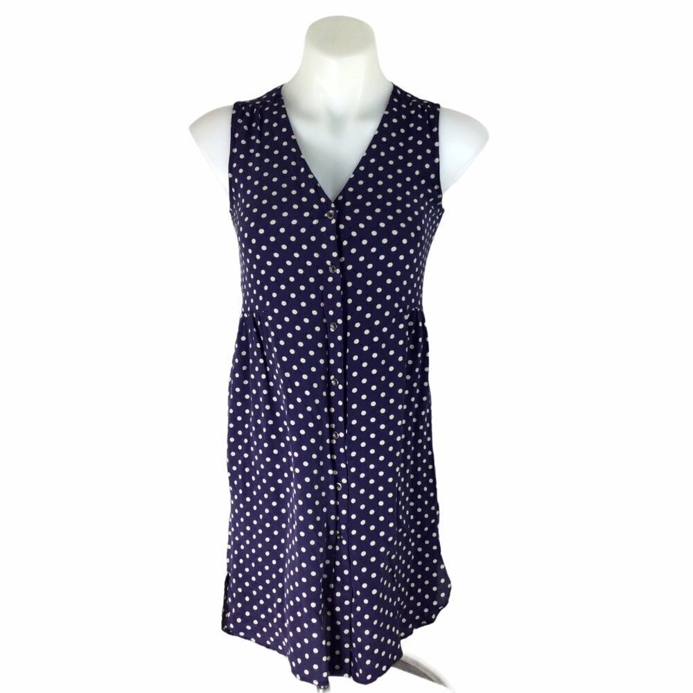 Madewell Odette Silk Polka Dot Mini  Dress